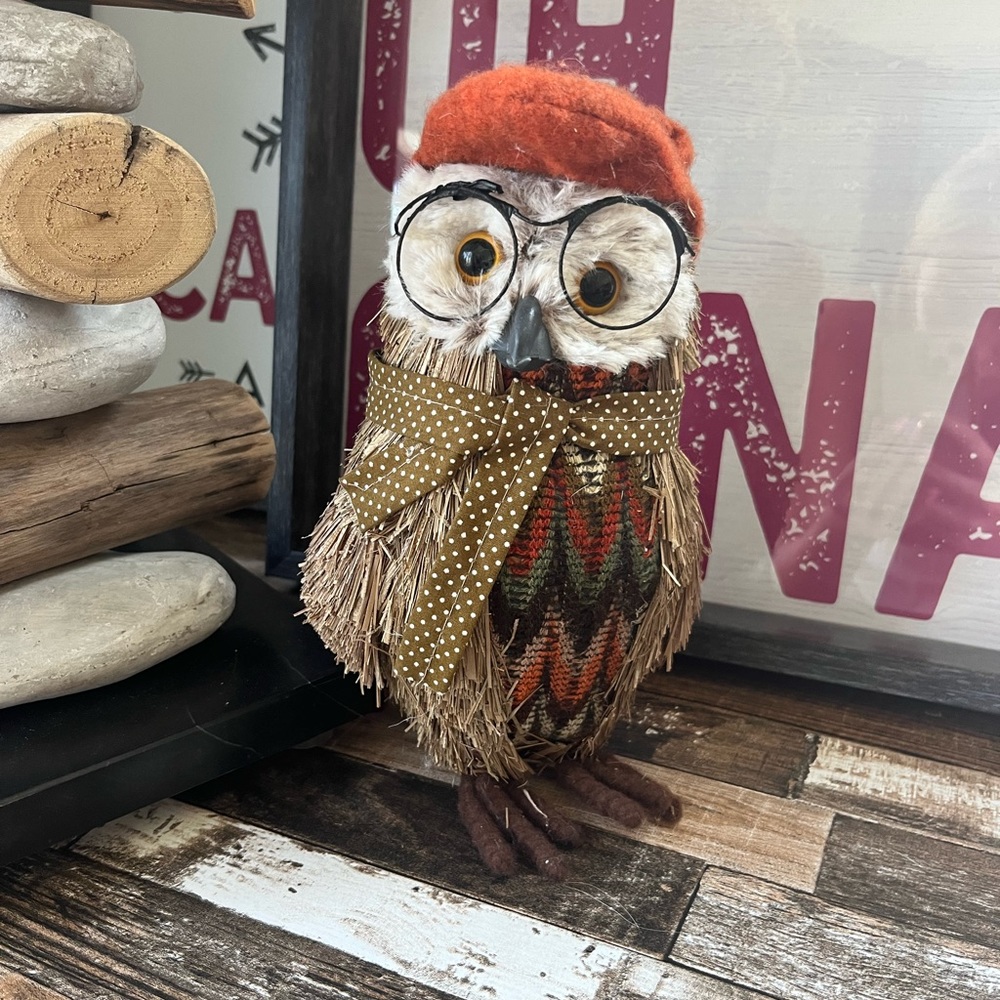 Fall owl decoration